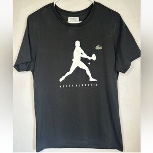 Lacoste Sport Novak Djokovic Ultra Dry T-shirt Mens Black L Tennis